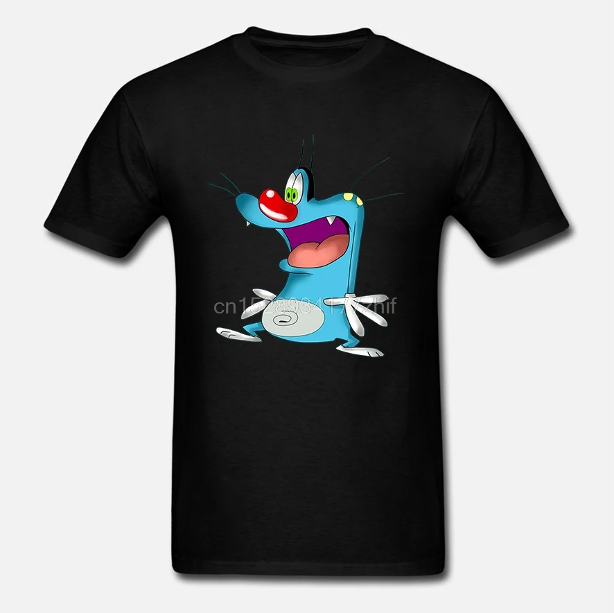 Мужская футболка Oggy и тараканы белые футболки Женская | одежда