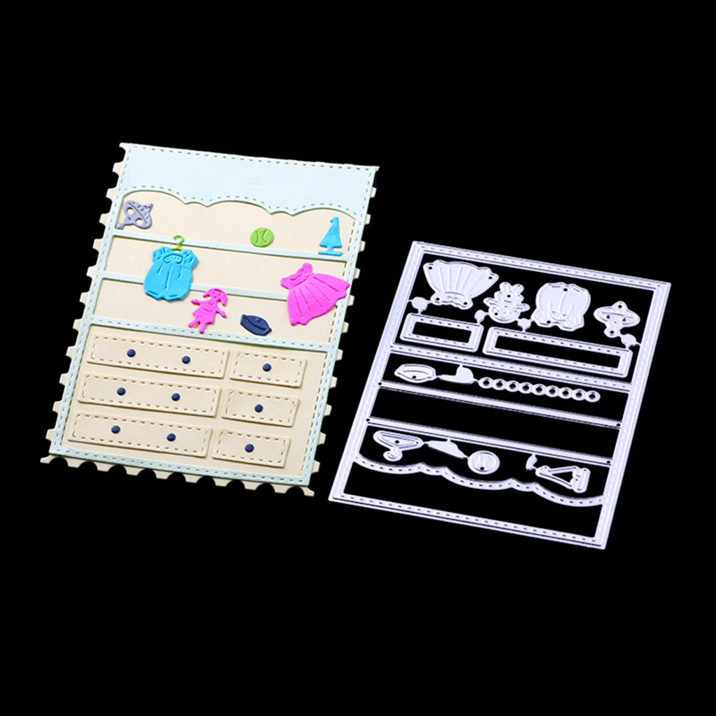 DIY Wardrobe Metal Cutting Dies Stencils Template Mould for DIY Scrapbook Phto Album Paper Christmas Craft Card Making