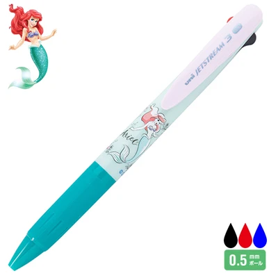 Mermaid Uni Трехцветная шариковая ручка многоцелевая ручка SXE3-504D Ограниченная серия Дисней мультфильм масляная ручка 0,5 мм - Цвет: Mermaid