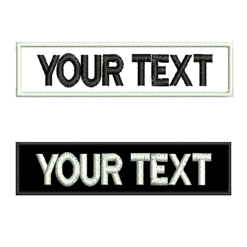 Parche de texto con nombre personalizado bordado, insignia de rayas para  planchar, coser o enganchar parches de respaldo para ropa, mochila,  sombrero