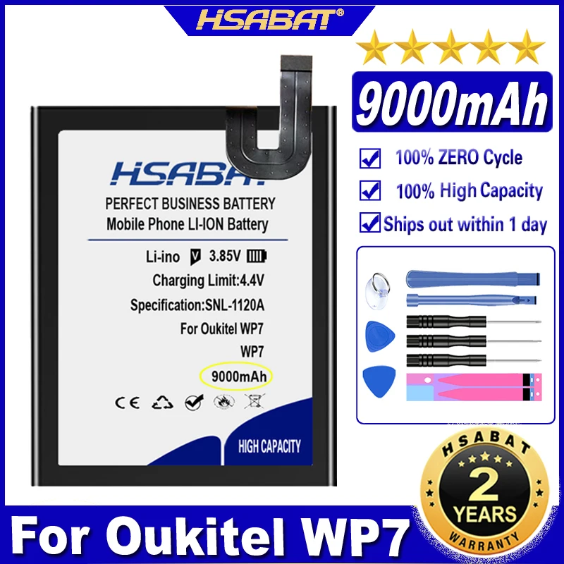 Аккумулятор HSABAT S76 9000 мАч для батарей OUKITEL WP7 | Мобильные телефоны и аксессуары