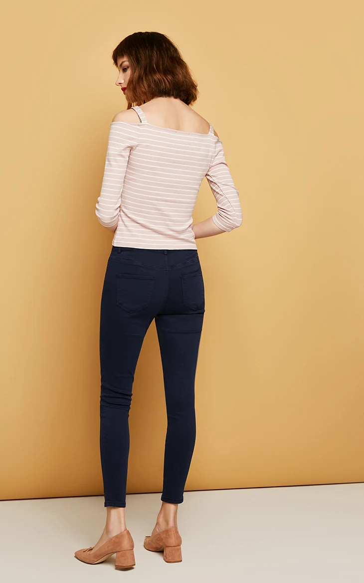 Vero Moda женские облегающие Стрейчевые укороченные джинсы с начесом | 319349557