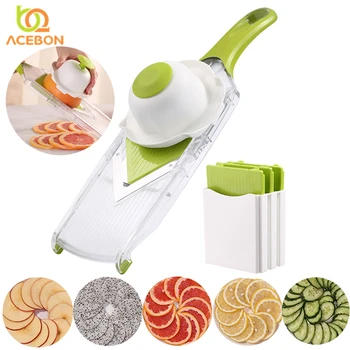 

Manual Lemon Chopper Vegetable Chopper Mandoline V-Slicer Dicer With 5 Replaceable Blades Veggie Chopper Cutter Kitchen Tools