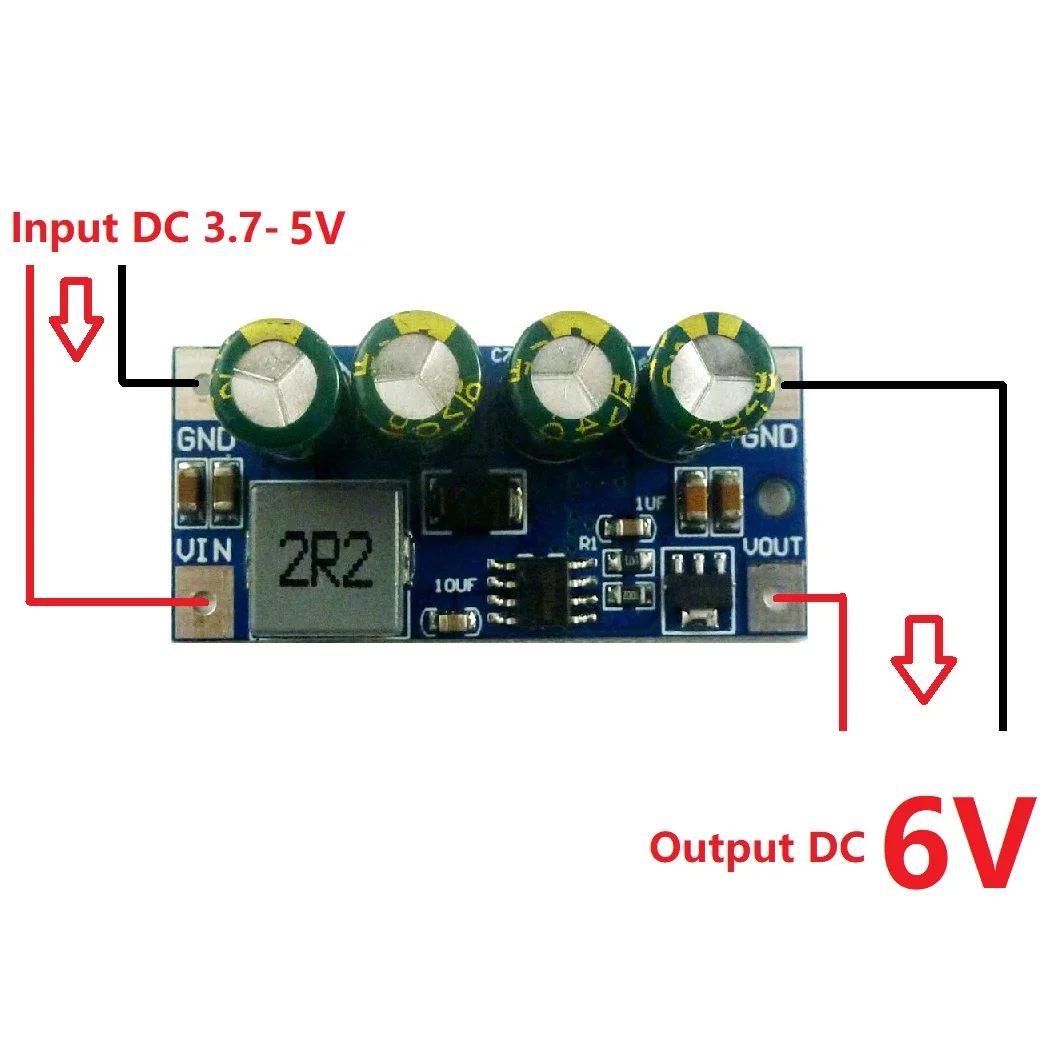 5x DD0424TA 5A повышающий DC преобразователь DC 3,7 V-18 V до 5V 6V 9V 12V 15V 19,5 V модуль - Цвет: 6V-5pcs