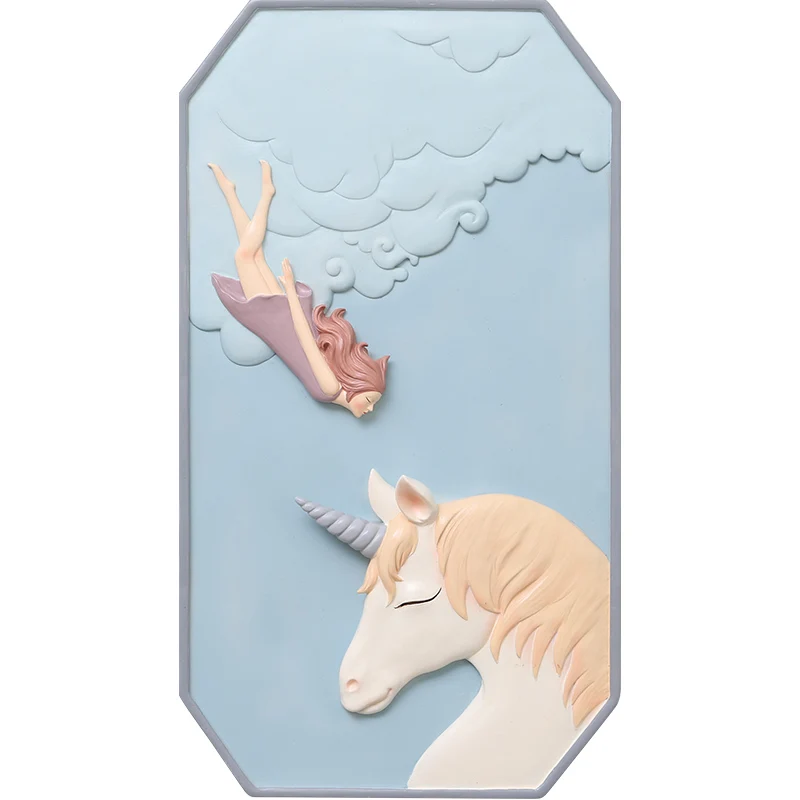 Настенный декор для девочки Roogo Dreaming Современный домашний гостиной 3D