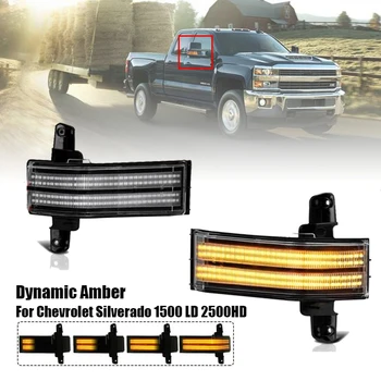 

Car Mirror Turn Flow Light Signal Light Dynamic Indicator Blinker for Chevrolet Silverado for GMC Sierra LED Side Wing Rearview