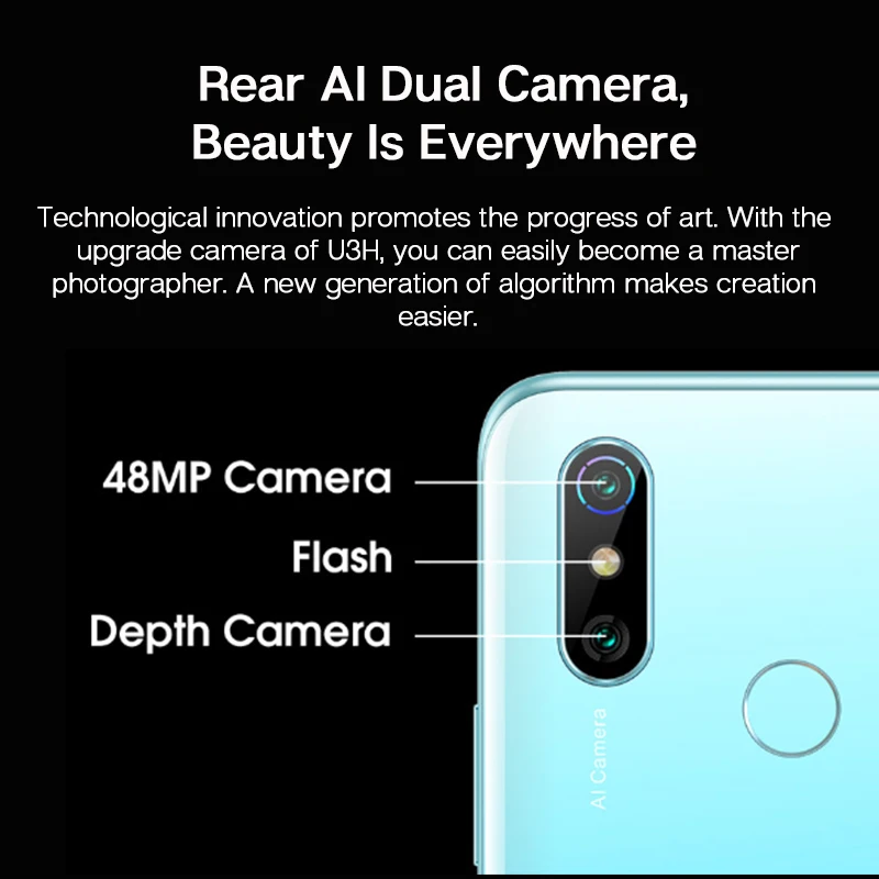 ELEPHONE U3H 8 Гб 256 Смартфон Helio P70 6 53 дюймов FHD + 48MP двойная задняя камера s 24MP