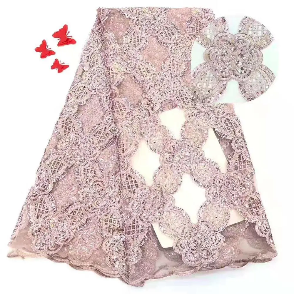 Use lace type 12 Африканская Дашики Анкара кружевная восковая одежда Африканский принт кружевной топ и юбка рыбий хвост Набор для женщин с шарфом головы WY2378 - Цвет: Use lace type 12