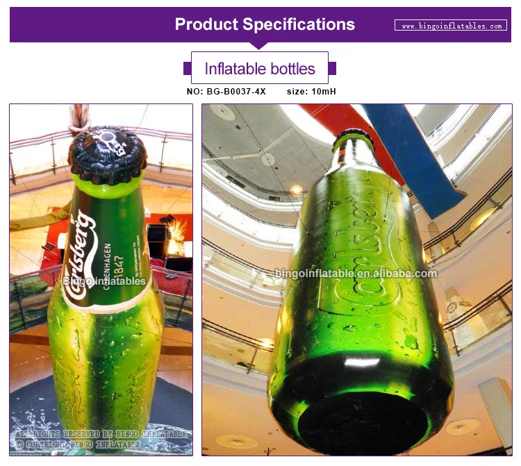 Бинго®10 м высокая надувная Sodas бутылка для напитков Реплика надувная Рекламная серия для украшения напитков