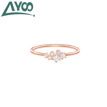 

AYOO High Quality SWA Fashion Starry Flower Exquisite Wild Women's Ring