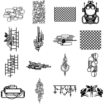 

Geometric metal cutting dies cut die mold decoration Scrapbooking Embossing paper craft mould punch stencils