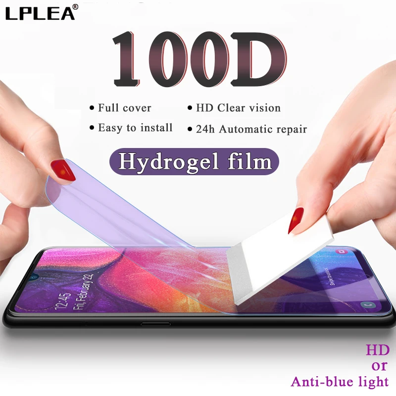 100D гидрогель защитная гидрогелевая пленка для samsung самсунг Galaxy A10 A50 A20 Экран