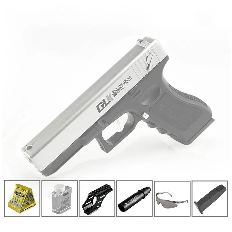 

Geluoke G18 under for Magazine Toy Gun Hand Water Gun Loaded Pistol Toy