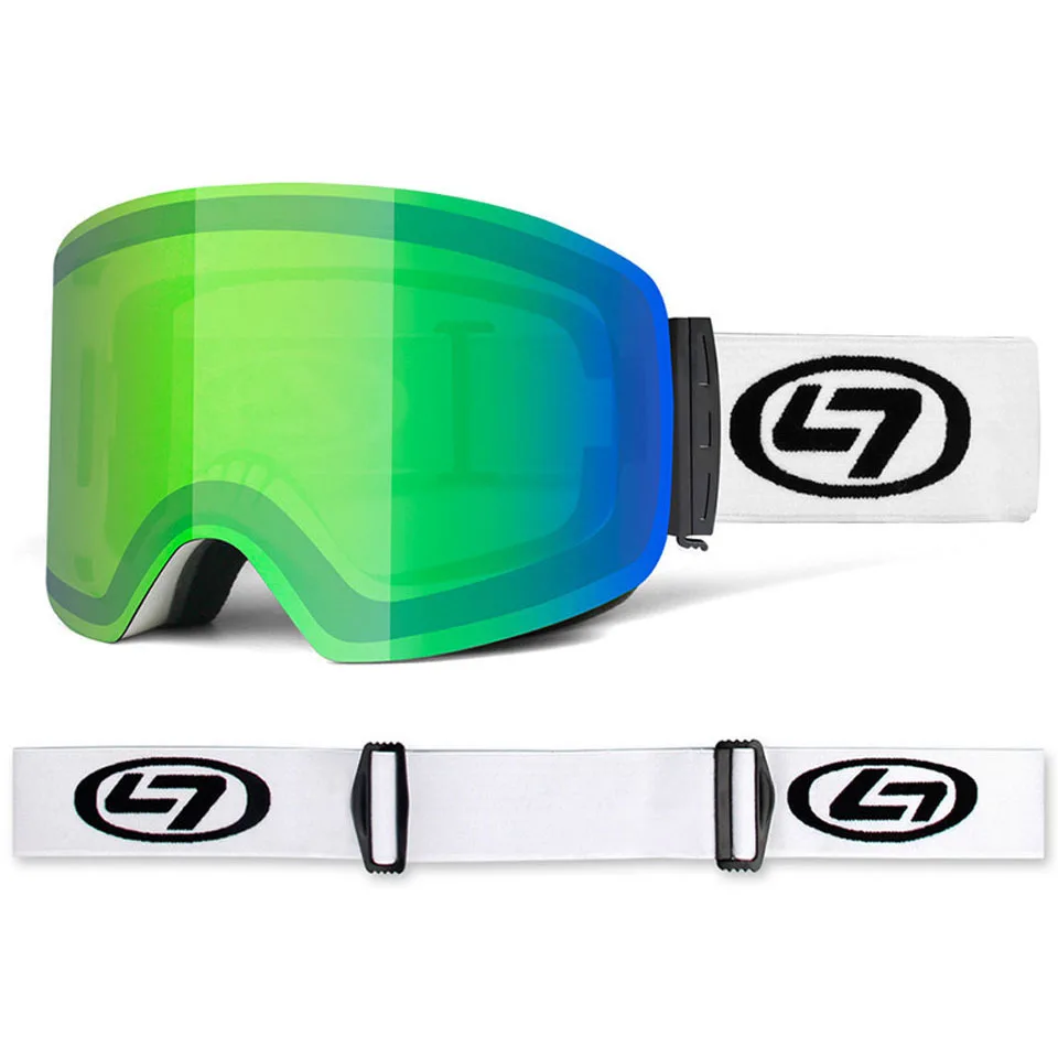 Loogdeel зеркало в форме тарелки мужские лыжные очки двухслойные Анти-туман снег сноуборд UV400 лыжные очки мужские наружные альпинистские очки - Цвет: 3