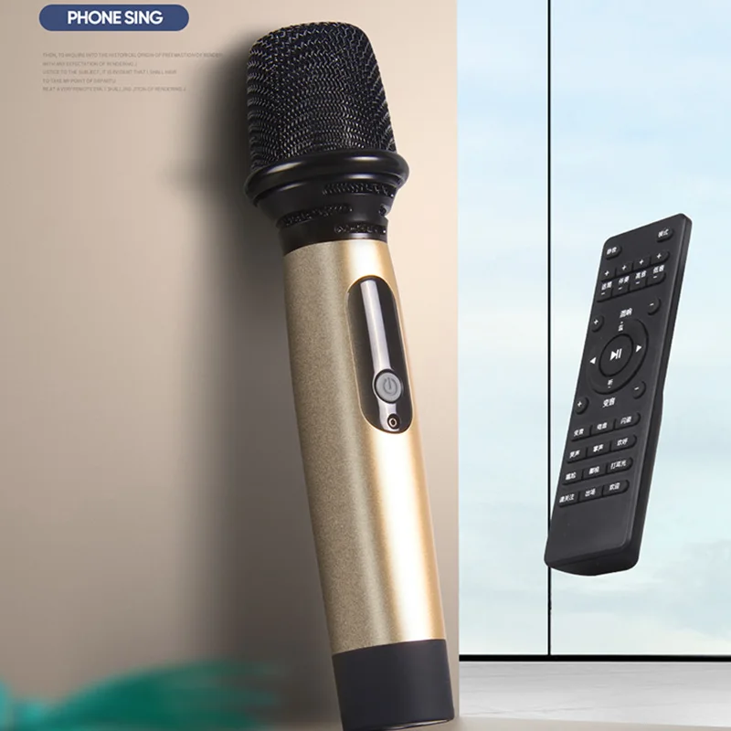 

FFYY-Bluetooth/AUX/USB Sound Card Microphone with Remote Controller Audio Controls for Youtuber, Karaoke, Gaming, Podcasting