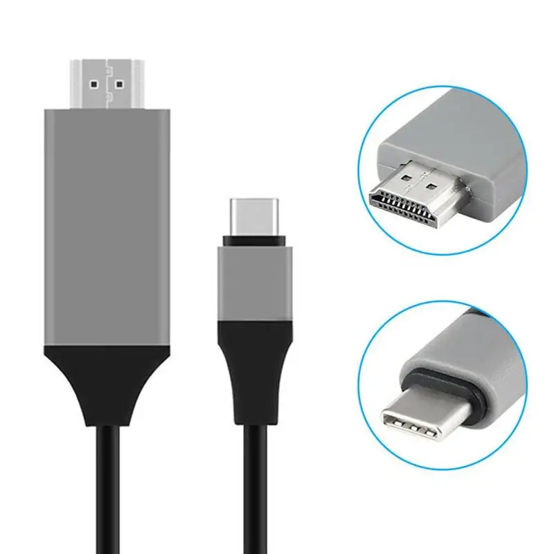 Usb 3,1-Hdmi 4k Кабель-адаптер 2m type C-Hdmi кабель для Macbook samsung Galaxy S9/s8/note 9 Usb-c Hdmi R60