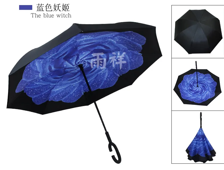 Двухслойный складной зонт Parapluie с защитой от ультрафиолета и защитой от солнца и дождя для мужчин и женщин