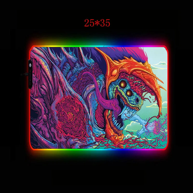 XGZBig Large Gaming RGB Mousepad XL Gamer Mat Mouse Pad for Cs Go Hyper Beast PC 4