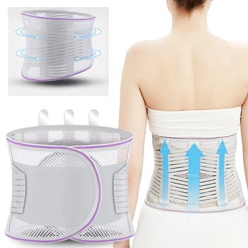 

New Design Orthopedic Support Belt Waist Lumbar Disc Herniation Protection Brace Belt Mesh Breathable Posture Corrector Pain