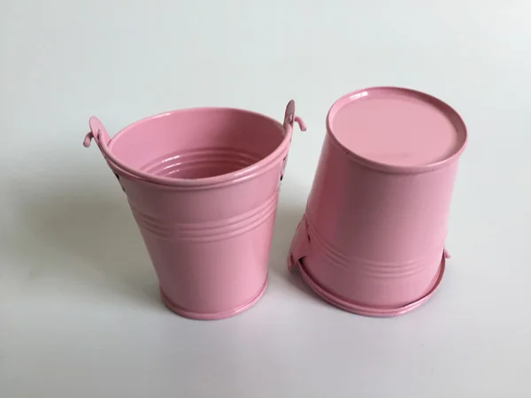 100 шт./лот, D7 * H7CM, 160 мл, мини горшки, садовое ведро, железные горшки, розовые оловянные ведра, коробка для конфет, вечерние подставки