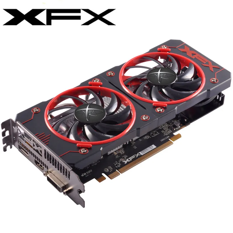 graphics card for desktop XFX Video Card RX 460 2GB 128Bit GDDR5 Graphics Cards For AMD RX 400 series RX460 2G 7000MHz Desktp PC Game Video Cards Used graphics card for desktop