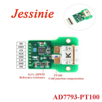 

PT100 Temperature Measurement Detection Module AD7793 High Precision K Thermocouple Acquisition Module PCB Board SPI Interface