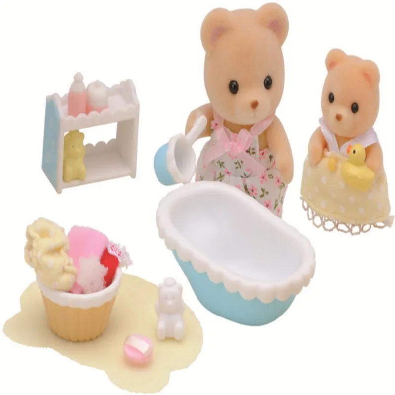 Япония Sylvanian Families Набор кукольной мебели шоколадный кролик девичий игровой дом игрушки мебель серия