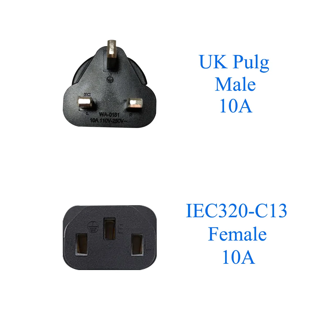 JORINDO UK штекерным IEC 320 C13 адаптер переменного тока, UK 3 полюс штекерным IEC переходник с внутренней резьбой