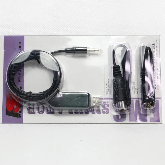 Flysky FS-SM100 RC USB Flight Simulator With FMS Cable 2.4G for FLYSKY FS-i6 i10 i6X FS-T6 FS-CT6B TH9X RC Helicopter Controller 2