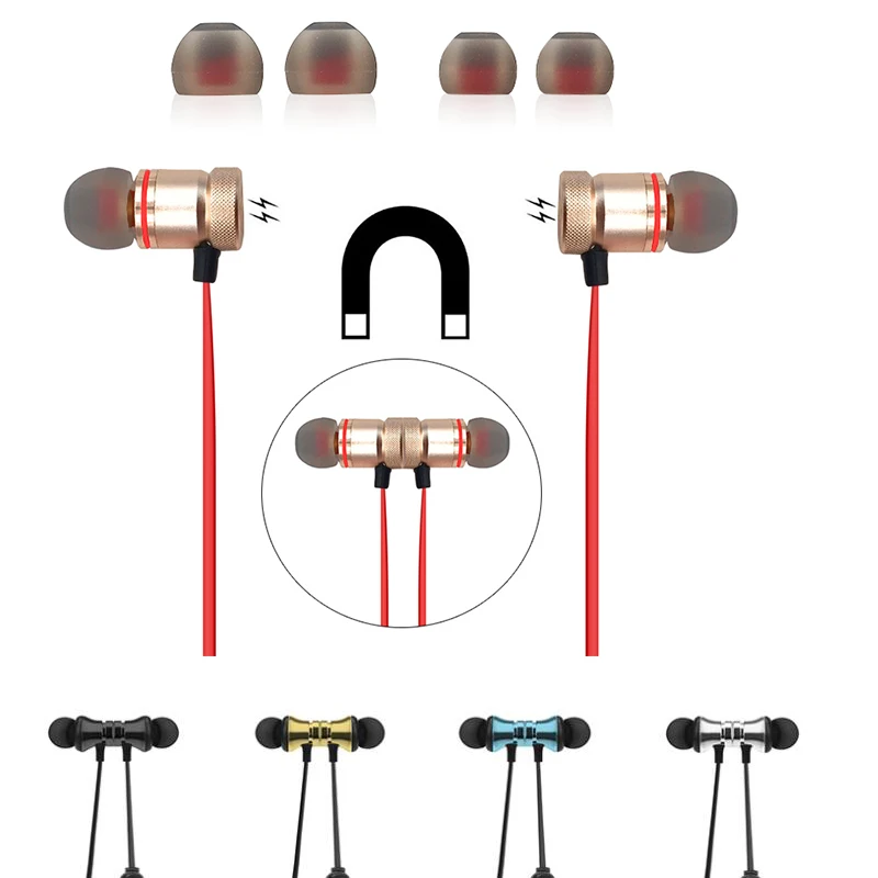 Беспроводные спортивные Bluetooth наушники стереонаушники с микрофоном гарнитура