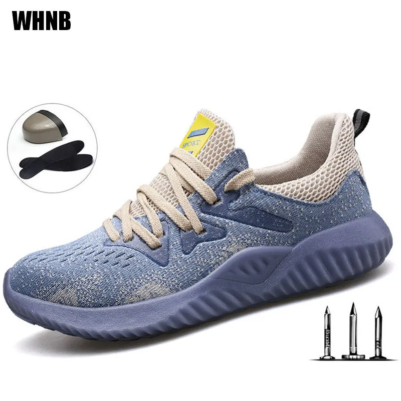 

Work Safety Boots Men Summer Breathable Soft Bottom Steel Head Safety Shoes Stab Resistant Acid Alkali Work Shoes Men Boots