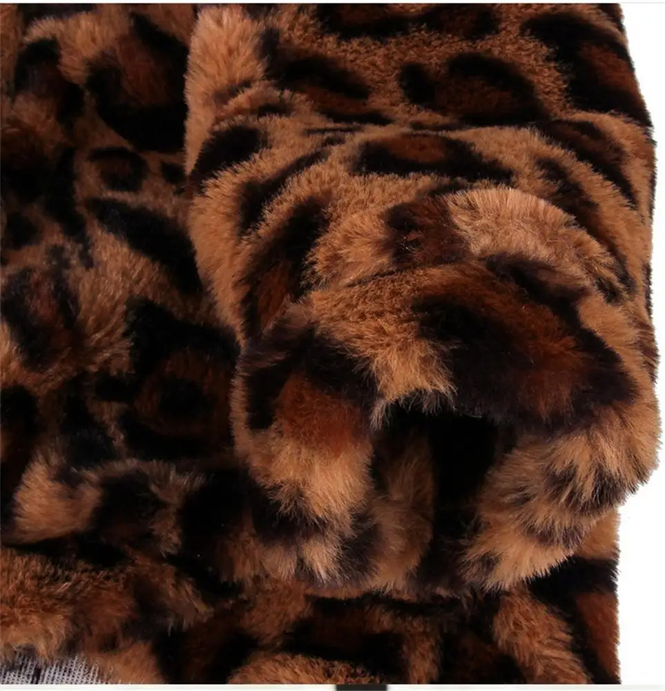 Милая утолщенная флисовая одежда для домашних животных, теплая бархатная куртка для собак, роскошный леопардовый Стиль, куртка для собак, ветрозащитное пальто, Прямая поставка