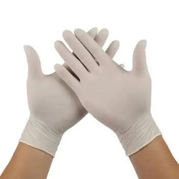 

50Pair Safety Health protective Hands Anti-Dirty Disposable Latex Gloves Outdoor Dust-proof Protector Kitchen Dishwashing/Clean
