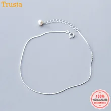 Trustdavis 925 пробы Серебряная цепочка в виде змеи искусственные жемчужные браслеты для женщин модные серебряные 925 ювелирные изделия оптом DA387