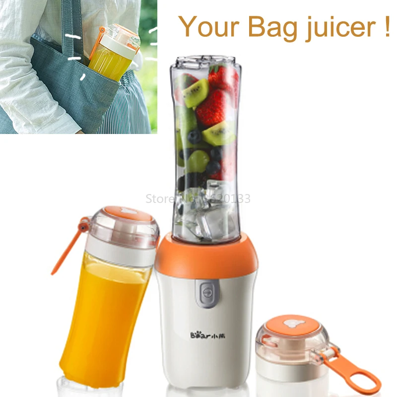 15JA63 Portable TRITAN Electric Fruit Extractor Mini Travel Fruit