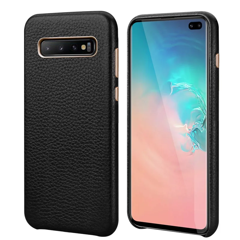 Чехол из натуральной кожи личи для samsung Galaxy S10 S10Plus S10e чехол для телефона роскошный модный Ультратонкий чехол