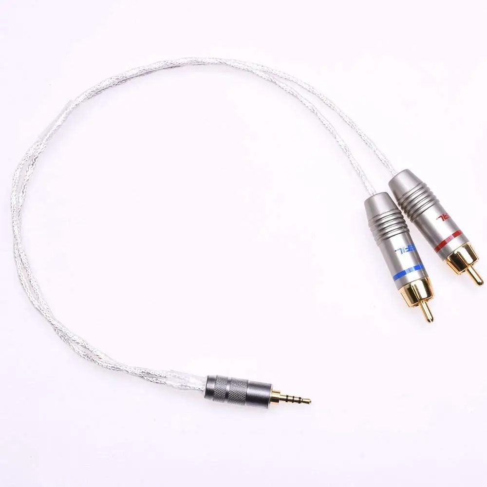 

2.5mm TRRS Male to 2 RCA Male Balanced Audio Cable for Astell&Kern SP1000 AK100II AK120II AK240 AK380 AK320 DP-X1 onkyo DP-X1A