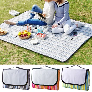 

Spring Picnic Mat Moisture Pad Waterproof Picnic Mats Picnic Cloth Portable Foldable Oxford Cloth Outdoor Rectangle Cotton Linen