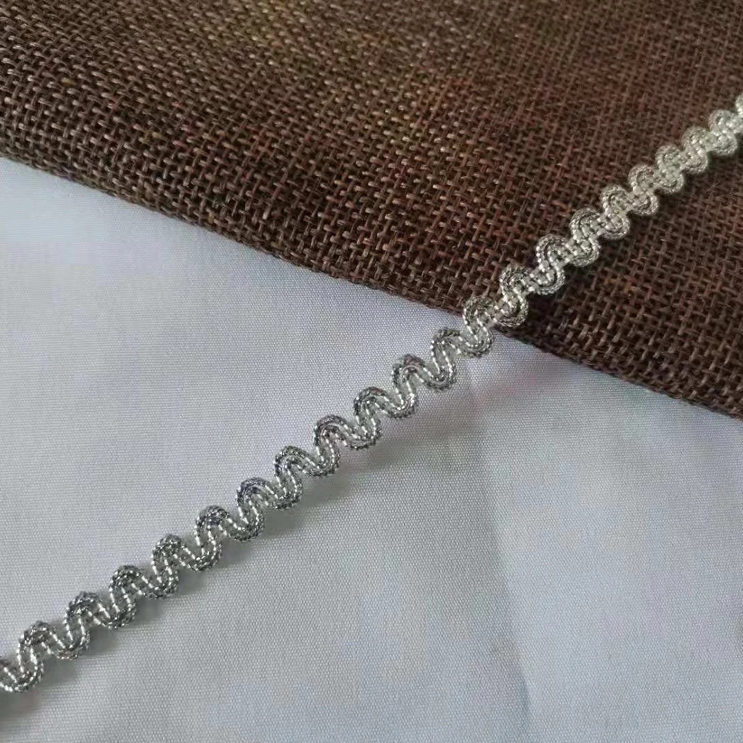 1Yards Curtain Silver Gold Lace Fabric Applique Lace Trim Ribbon Guipure Fabric Laces For Sewing Trimmings dentelle encaje LT31