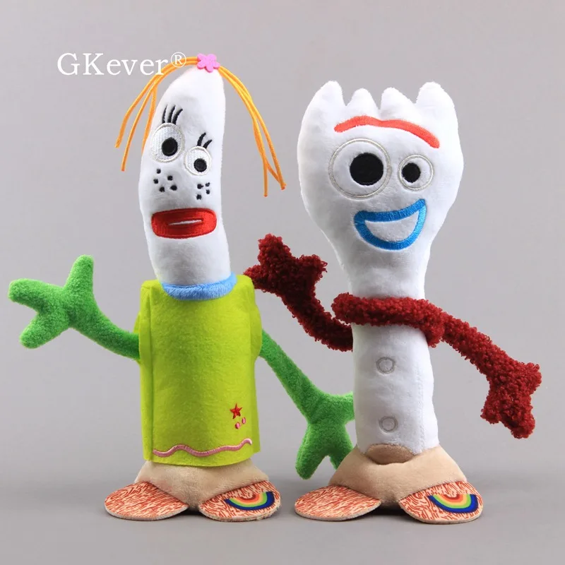 2 шт./компл. 26 см Forky и Forky для подруги рунных плюшевые игрушки куклы игрушки, детские мягкие игрушки История 4 древесные с рисунком Базза Лайтера одежда для улицы; серии кукла подарок для детей