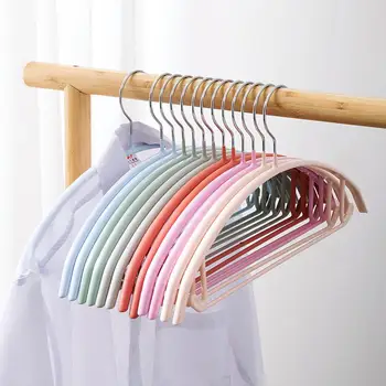 

10PCS Cloth Hanger Durable Children Adult Metal Shirt Trouser Hook Hangers Wardrobe Dress Clothing Storage Organizer
