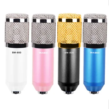 

BM-800 Professional Condenser Microphone Kit:Microphone For Computer+Shock Mount+Foam Cap+Cable As BM 800 Microphone BM800