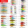 Tout-puissant Mixte Pêche Kits De Leurre Wobbler Crankbait Swimbait Minnow Appâts Durs Spiners Carpe Appâts Ensemble De Pêche ► Photo 3/6