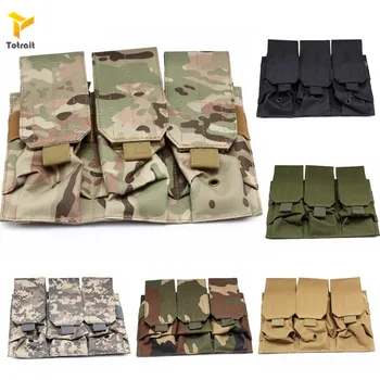 

TOtrait Tactical Military Dump Pouch Gun Magazine Bag For AK Series Pistol Airsoft Magazine Pouch Three Tool Bags