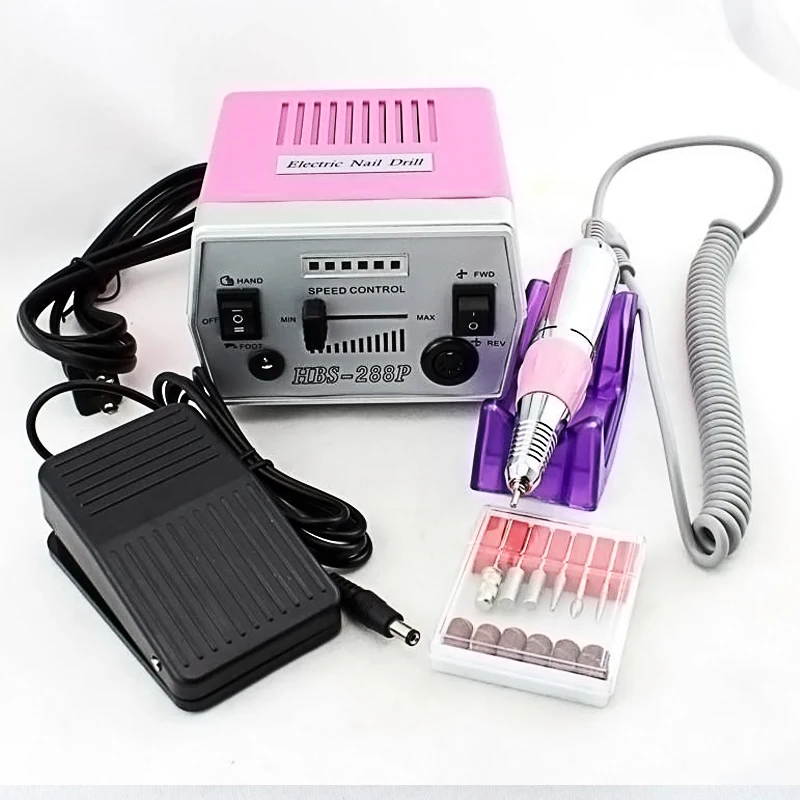 

Professional Nail Drill Machine Manicure Electric Crystal Nails Pedicure Grinding Polishing Carving Radian 25000 RPM Sanding Kit