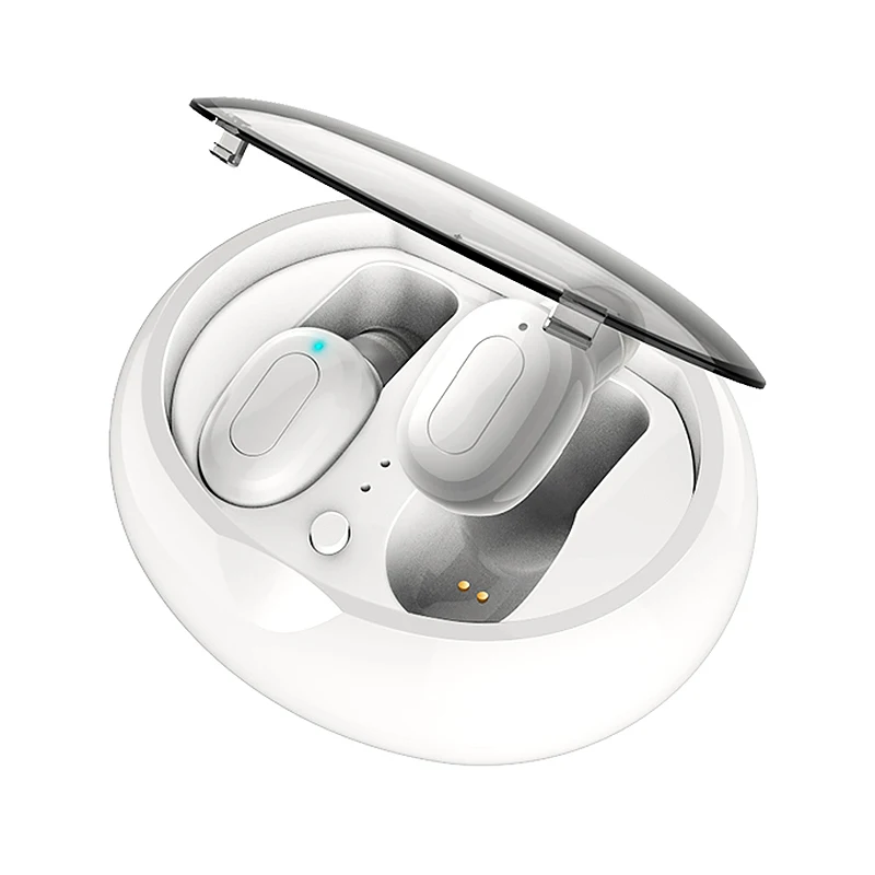 White ABKT-двойные водонепроницаемые Tws-X5 Bluetooth наушники мини-наушники с мощностью 650 мАч - Цвет: White