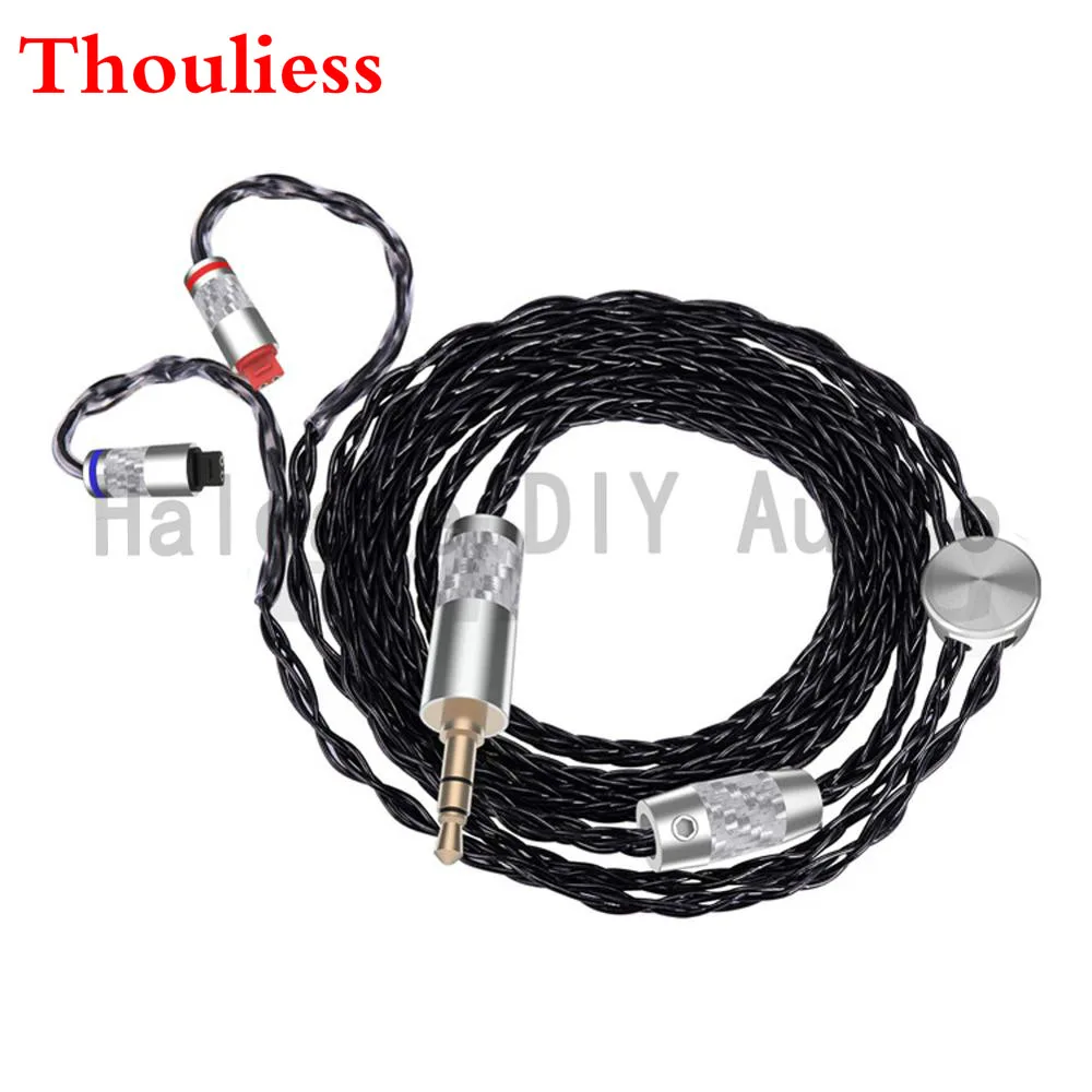 Thouliess Hi Fi 7nOCC Silver Plated Headphone Upgrade Cable For im01 im02 im03 im04 im50 im70 Headphones