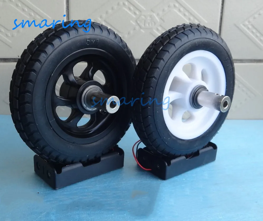 

Rubber 125MM DC Drive Gear Motor wheel Tyre Tire For Smart Robot Car wheels Chassis Accessories Wheels
