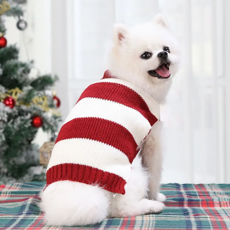 크리스마스 애완견 옷 겨울 따뜻한 강아지 개 고양이 스웨터 요크 시추 풀오버 작은 애완 동물 강아지 의류, 애완 동물 용품