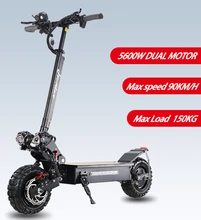 Hoodax 5600W Dual Motor Adults Electric Scooter 90KM  Max Speed 60V20AH 11Inch Off-Road Tire Two-Wheel Electric Scoot